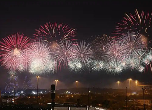 定边县焰火晚会